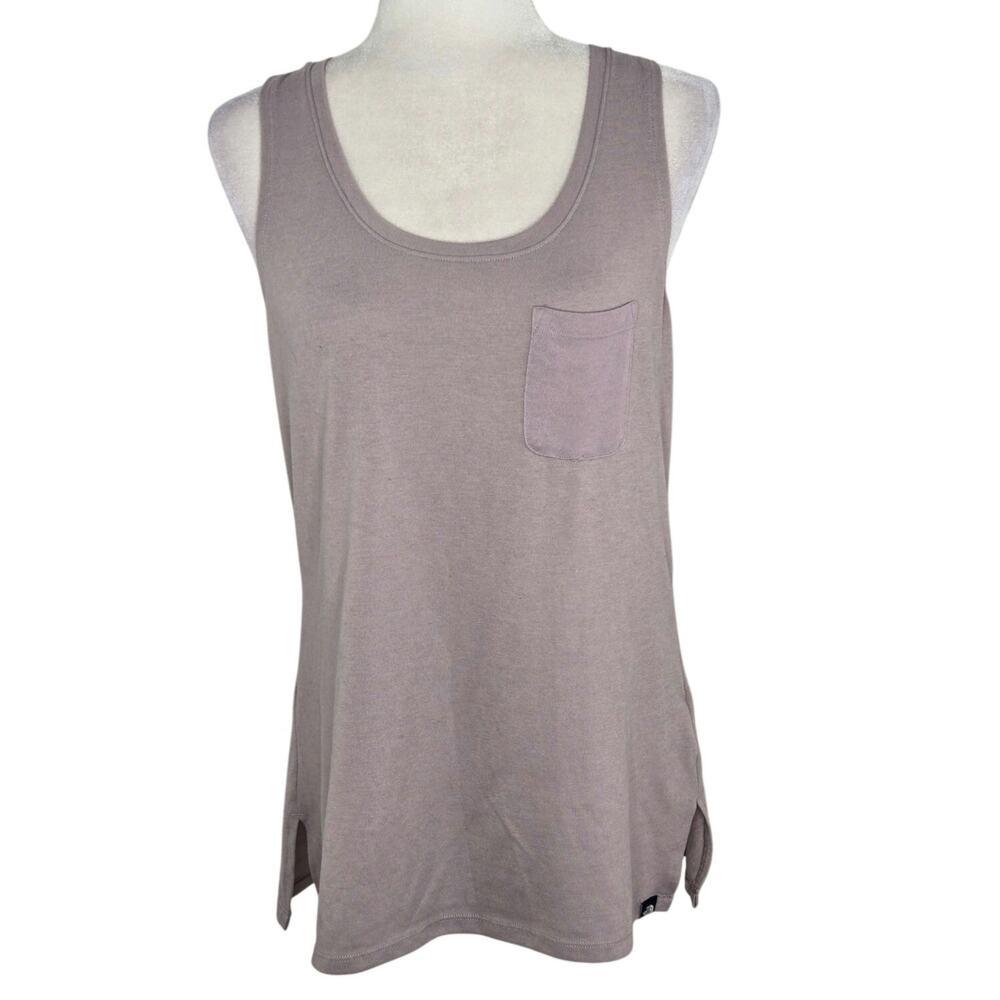 North Face Muted Lavender Pocket Tank Top Large light purple